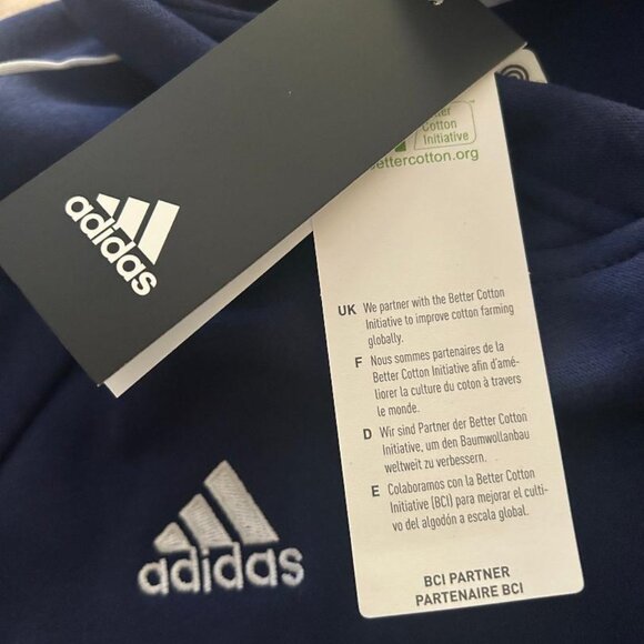 ADIDAS CORE 18 HOODY SWEATSHIRT W CY8261 Size XL NWT - Picture 6 of 9